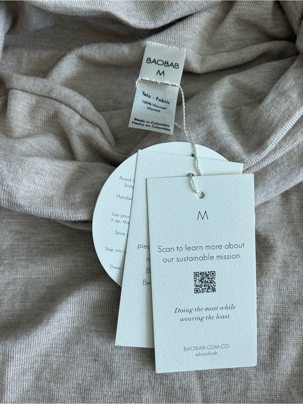 Baobab Collection Off-Shoulder Ruched Sweater - Picture 11 of 12